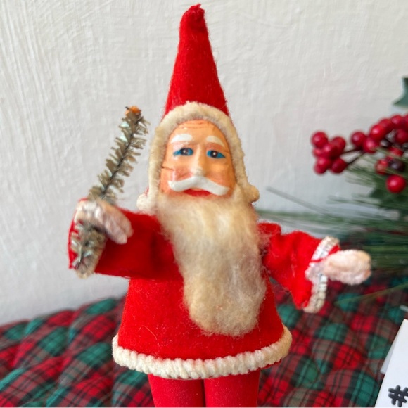 Vintage Japan Belsnickel Santa Claus Figurine- Standing on Base St. Nicholas #2 - Picture 6 of 16